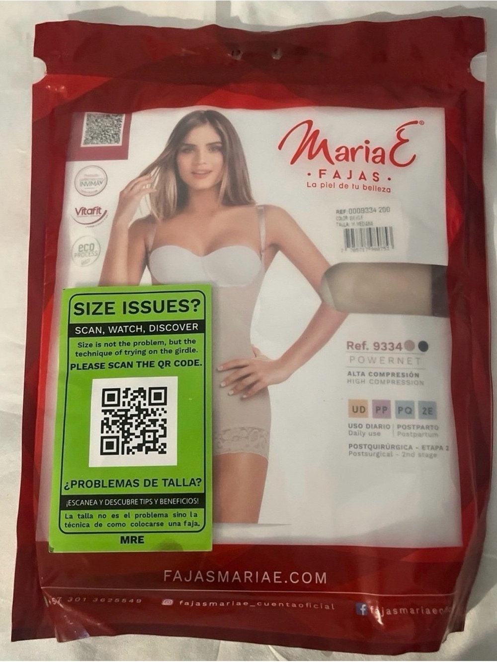 NWT Fajas MariaE Colombian Authentic